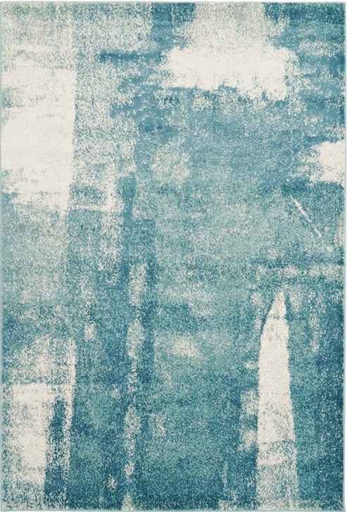 unigue teal area rug - 3'9" x 5'5" 2 unigue teal area rug - 3'9" x 5'5" - image 2