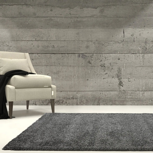 candy shaggy soft stylish grey area rug - 3'9" x 5'5" 2 candy shaggy soft stylish grey area rug - 3'9" x 5'5" - image 2