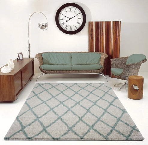 toronto trellis ivory aqua green area rug - 5'2" x 7'5" 2 toronto trellis ivory aqua green area rug - 5'2" x 7'5" - image 2