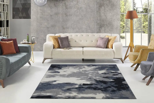 toronto sky gray abstract area rug - 2'7" x 4'11" 2 toronto sky gray abstract area rug - 2'7" x 4'11" - image 2
