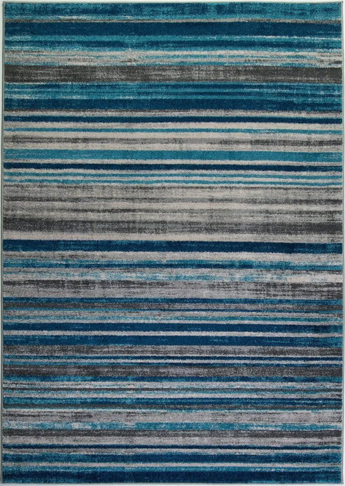 kensington teal ivory stripes area rug - 2'7" x 9'10" 1 kensington teal ivory stripes area rug - 2'7" x 9'10"
