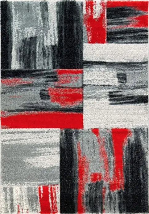 copper abstract area rug grey red - 6'5" x 9'5" 2 copper abstract area rug grey red - 6'5" x 9'5" - image 2