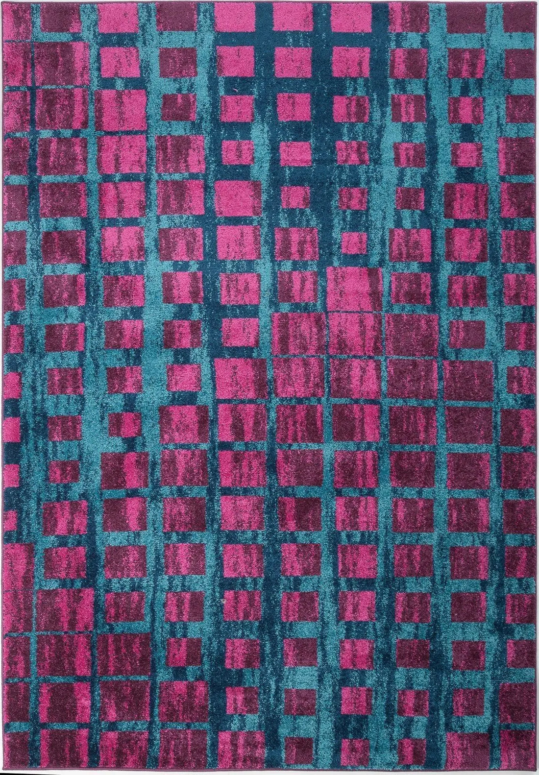 grand square pink turquoise area rug - 2'7" x 9'10" 2 grand square pink turquoise area rug - 2'7" x 9'10" - image 2