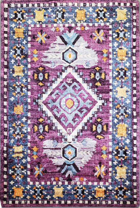 aliyah geometric traditional flatweave pink area rug - 5'2" x 7'5" 2 aliyah geometric traditional flatweave pink area rug - 5'2" x 7'5" - image 2