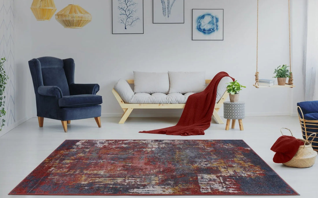 logan madrid blue beige area rug - 7’10″x10’5″ 2 logan madrid blue beige area rug - 7’10″x10’5″ - image 2