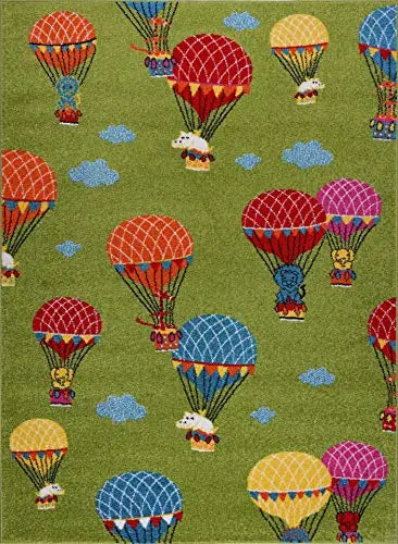 parachute green kids area rug - 6’7″x9’2″ 2 parachute green kids area rug - 6’7″x9’2″ - image 2