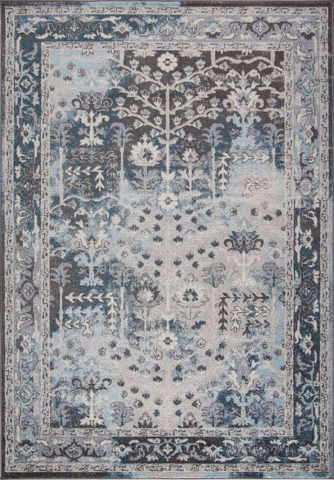 logan pasific cream brown vintage area rug - 6'7" x 9'2" 2 logan pasific cream brown vintage area rug - 6'7" x 9'2" - image 2